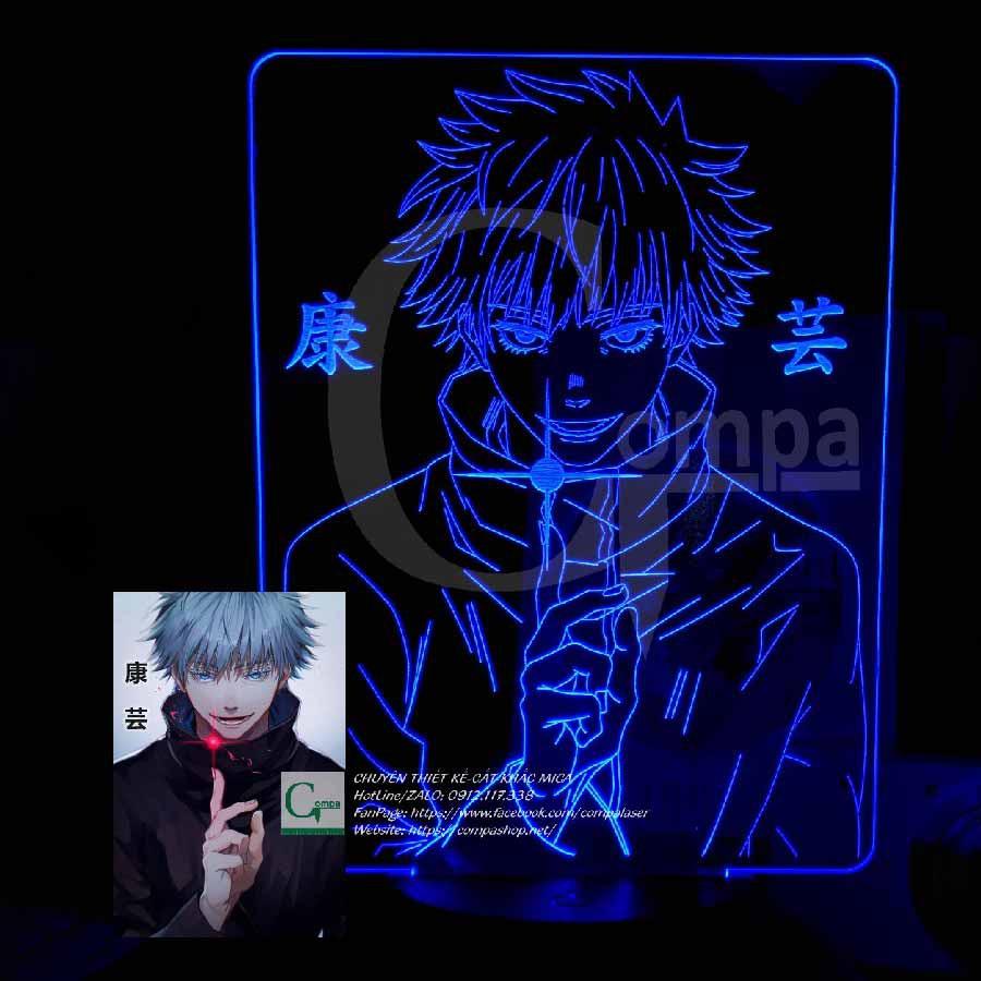 Đèn Ngủ 3D LED ANIME Jujutsu Kaisen Satoru Gojo Type 12 AJKN0112 16 màu tùy chỉnh