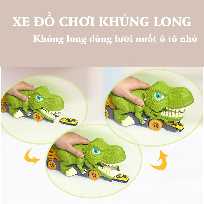 Đồ chơi xe khủng long nuốt xe loại lớn