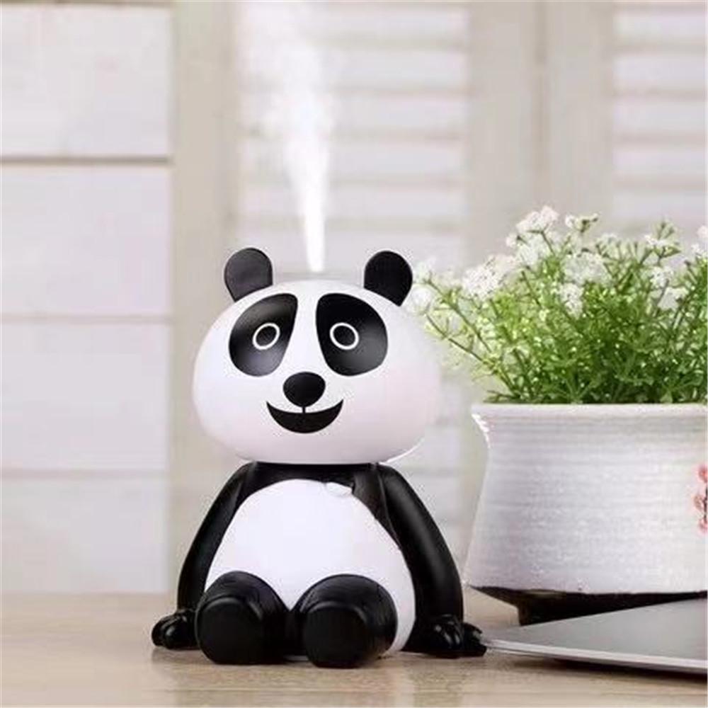 Siêu Âm Thanh Máy Phun Sương Tạo Độ Ẩm Mini Dễ Thương Gấu Trúc USB Máy Tạo Độ Ẩm Không Khí Tinh Dầu Khuếch Tán Hương Thơm Mát Sương Văn Phòng Nhà Phòng Ngủ Phòng Khách