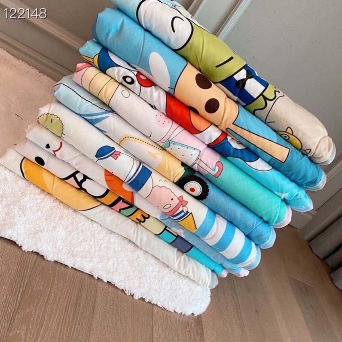 Chăn Cotton 2 Lớp Cho Bé Siêu Mát Họa Tiết Dễ Thương Nhiều Hình 140x110x3cm