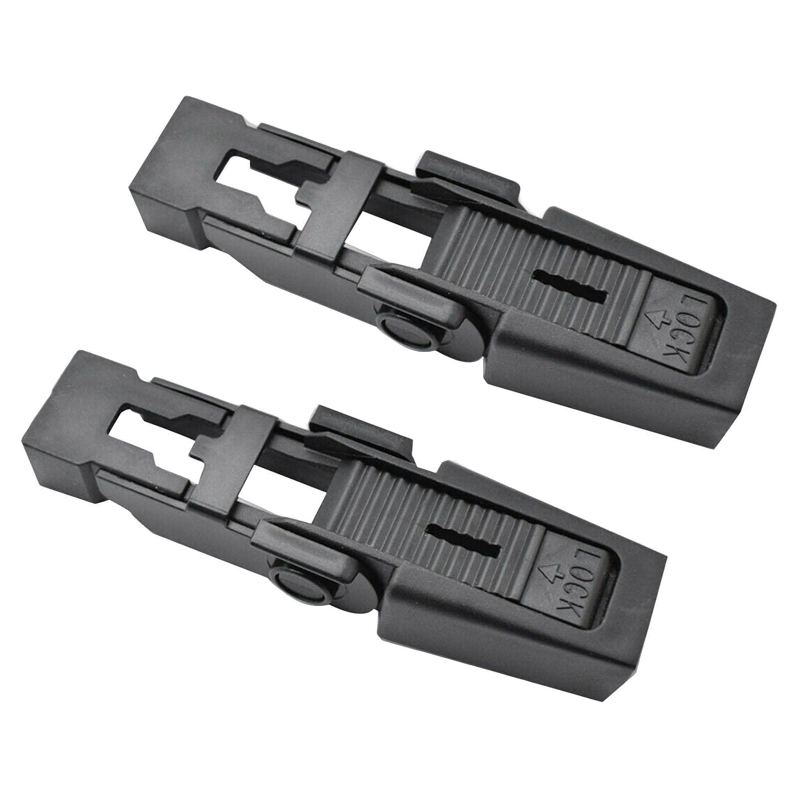 2Pcs Automotive Front Windshield Wiper Arm Retaining Clip/ Black for Discovery 2 L322 Replacement Durable/