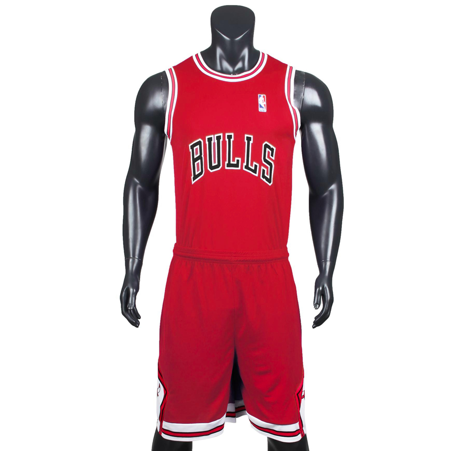 Bộ quần áo bóng rổ Bulls - Đỏ