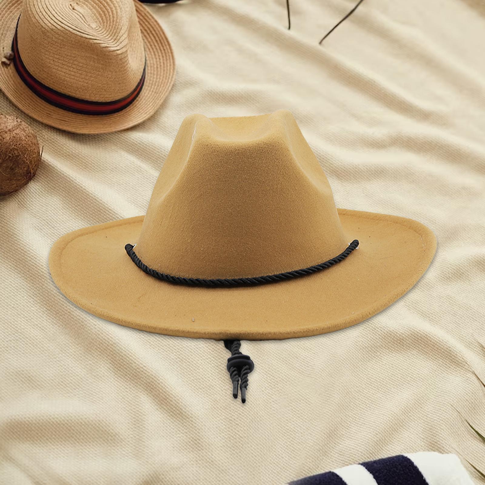 Western Cowboy Hat Cowgirl Hats Headwear Photo Props Breathable Decor Sun Hat Jazz Hat for Festival Performance Halloween Carnival Men Women