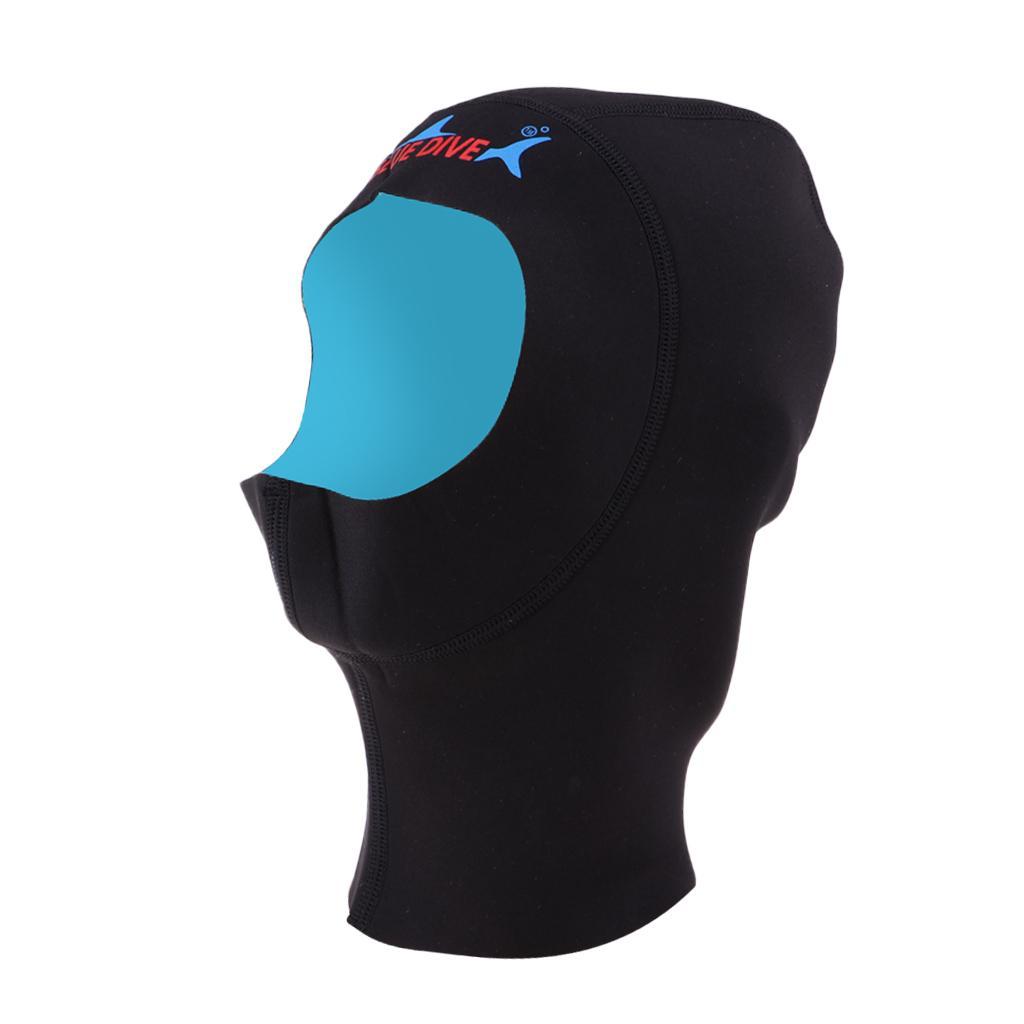 1mm Neoprene Scuba Snorkeling Wetsuit Hood  Swim Surf Divers Diving Hood  Black