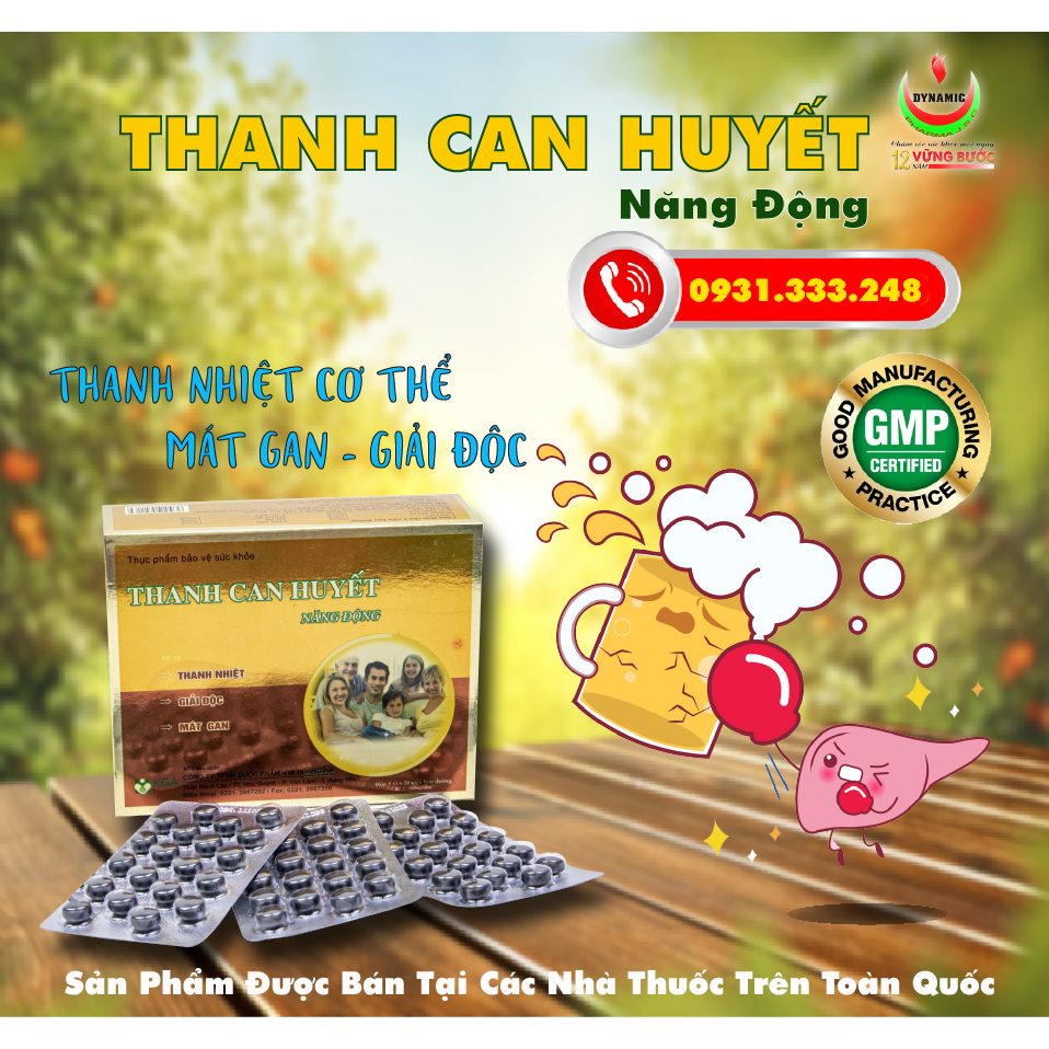 Thanh Can Huyết Năng Động – Hỗ trợ thanh nhiệt, giải độc, mát gan