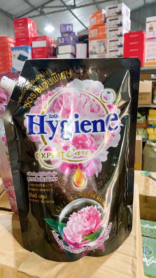 TÚI 1,15 LÍT NƯỚC XẢ VẢI HYGIENE THÁI LAN HƯƠNG HOA THƠM ĐẬM ĐẶC