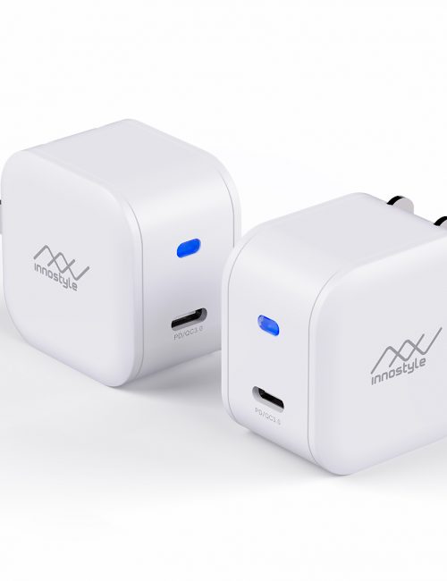 Combo Sạc Nhanh MiniGo 18W có PD USB C và Cáp DuraFlex Innostyle Usb C to Lightning - Hàng Chính Hãng