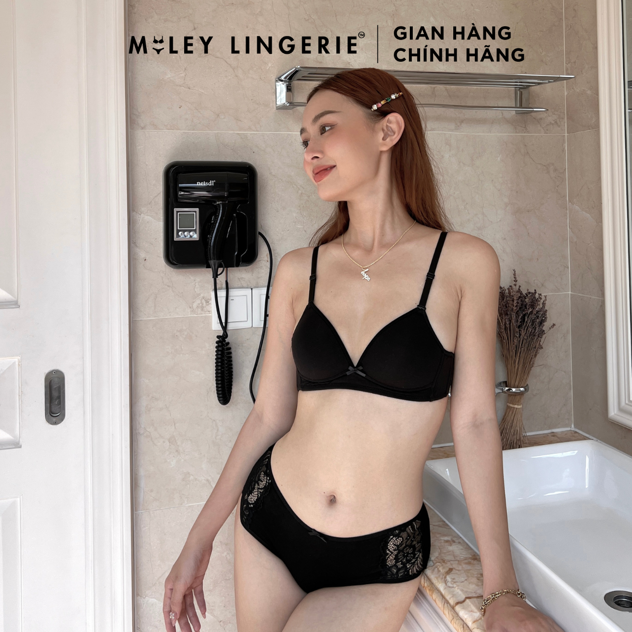 Hình ảnh Áo Ngực Nữ Cotton Không Gọng Miley Lingerie - Màu Hồng BRW12015