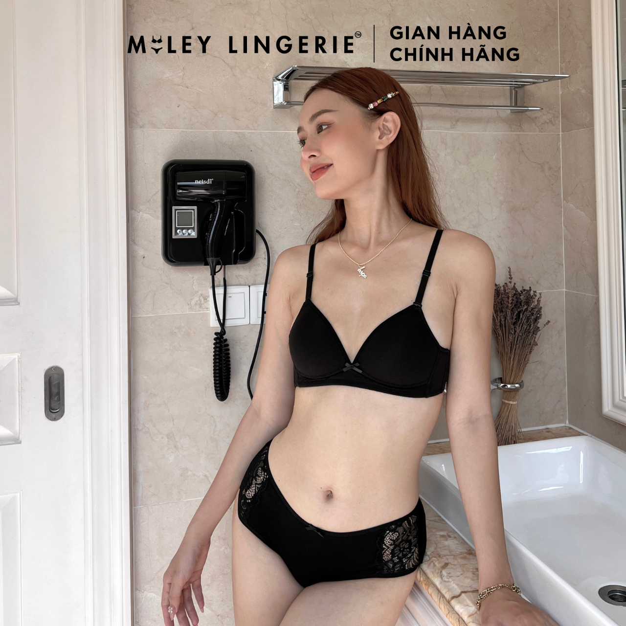 Combo 2 Quần Lót Nữ Lưng Cao Modal Phối Ren Active Miley Lingerie Màu Da &amp; Hồng FDS0925-1225