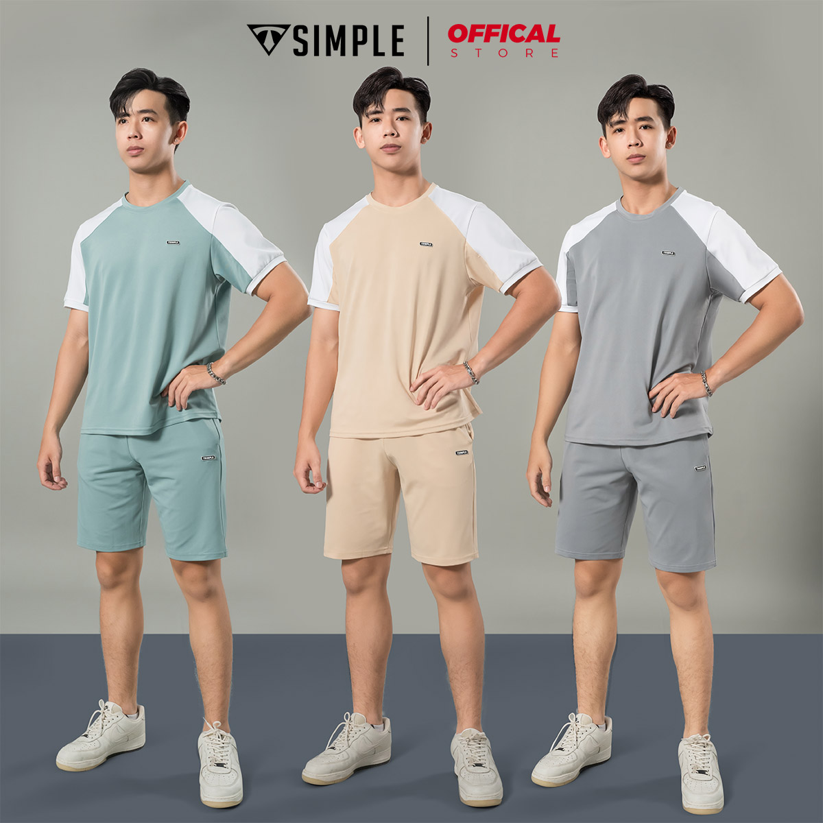 Bộ Thể Thao Nam TSIMPLE quần áo mặc nhà vải cotton cá sấu năng động thời trang B01001