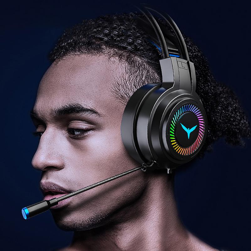 Âm Thanh Nổi RGB Gaming Tai Nghe Game Thủ Tai Nghe Có Mic Cho PC PS4 PS5 Xbox, trên Tai Chống Ồn Tai Nghe Máy Tính Game Thủ