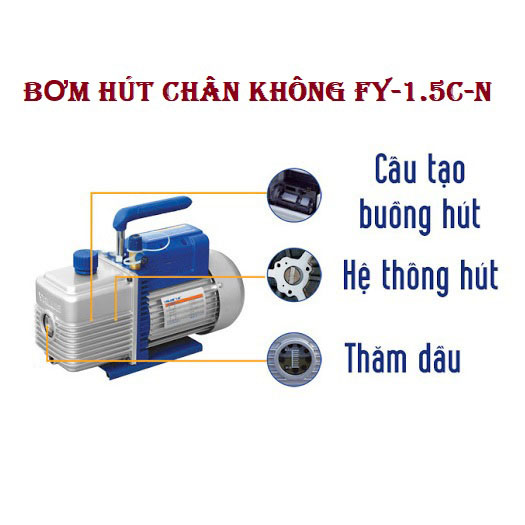 Máy bơm hút chân không 180w-220V FY-1.5C-N, Máy hút chân không công nghiệp loại nhỏ