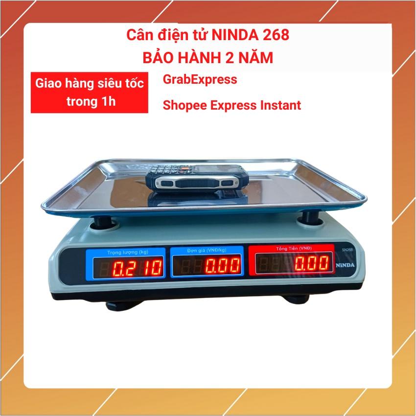 cân điện tử NINDA 268 ( 30kg/5g ) dùng cho bán hàng hoa quả,trái cây..