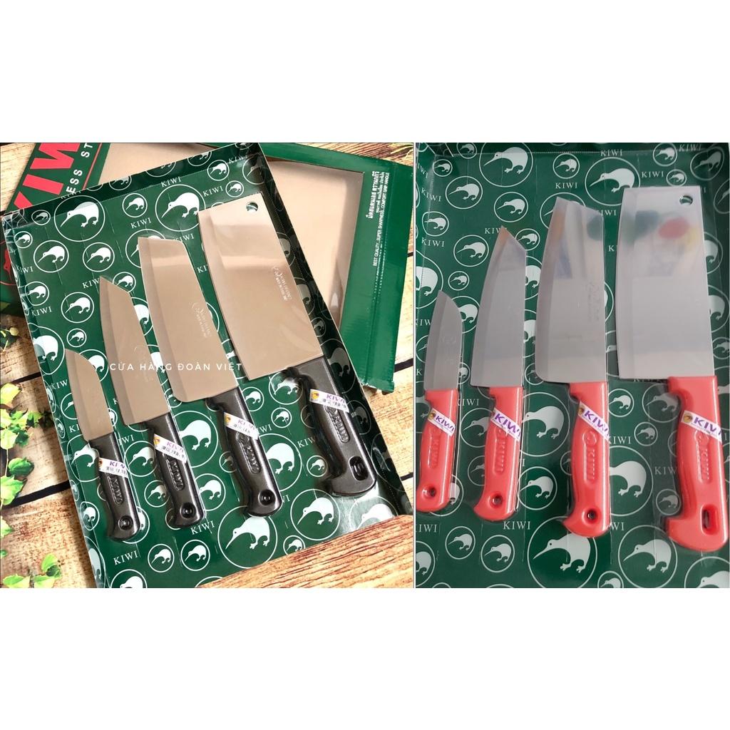 Dao Bộ Kiwi_Thái Lan - Hàng Nhập Khẩu Thái Lan - Bộ 4 Cây Cán Nhựa Cao Cấp