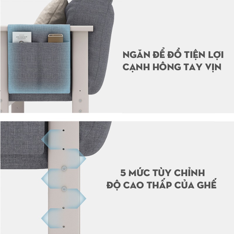 Ghế sofa thư giãn - ghế chơi game - ghế lười thông minh có đôn để chân thư giãn hàng chính hãng