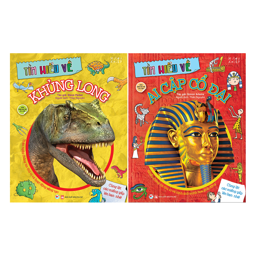 Combo Bộ Sách Tìm Hiểu Về : Khủng Long + Ai Cập Cổ Đại (Dành Cho Trẻ Từ 6 Tuổi)(2 cuốn)