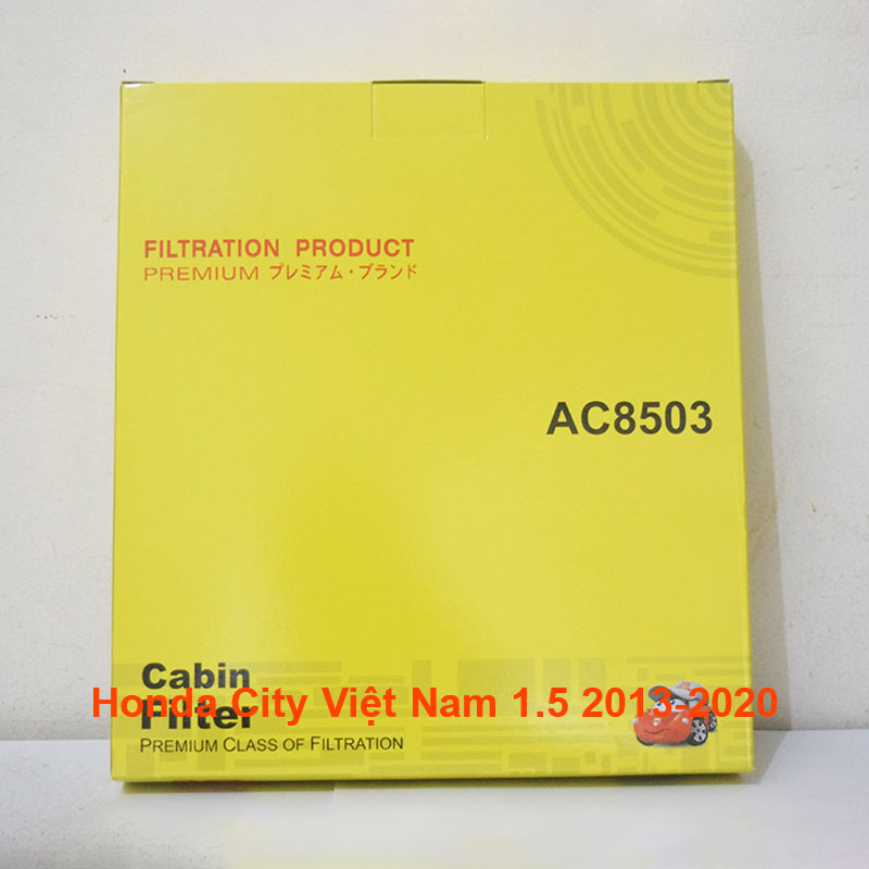 Lọc gió điều hòa cho xe Honda City Việt Nam 1.5 2013, 2014, 2015, 2016, 2017, 2018, 2019, 2020 80292-TJA-H01 mã AC8503-3