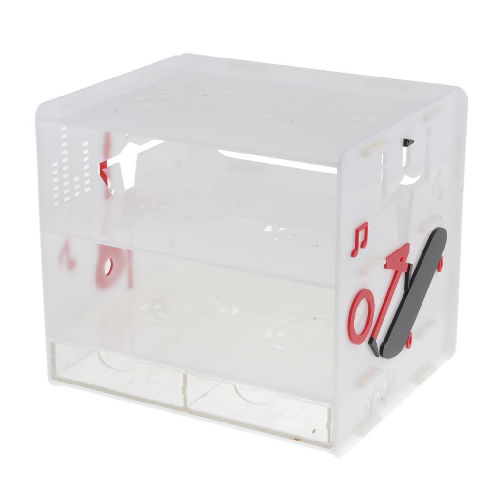 White Acrylic Cosmetic Makeup Organizer Drawer Holder Case Box Watch Storage