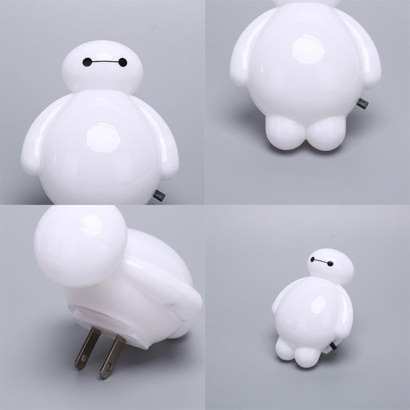 Đèn Ngủ LED Đổi Màu Độc Đáo Hình Nhân Vật Baymax Hoạt Hình Dễ Thương - HN
