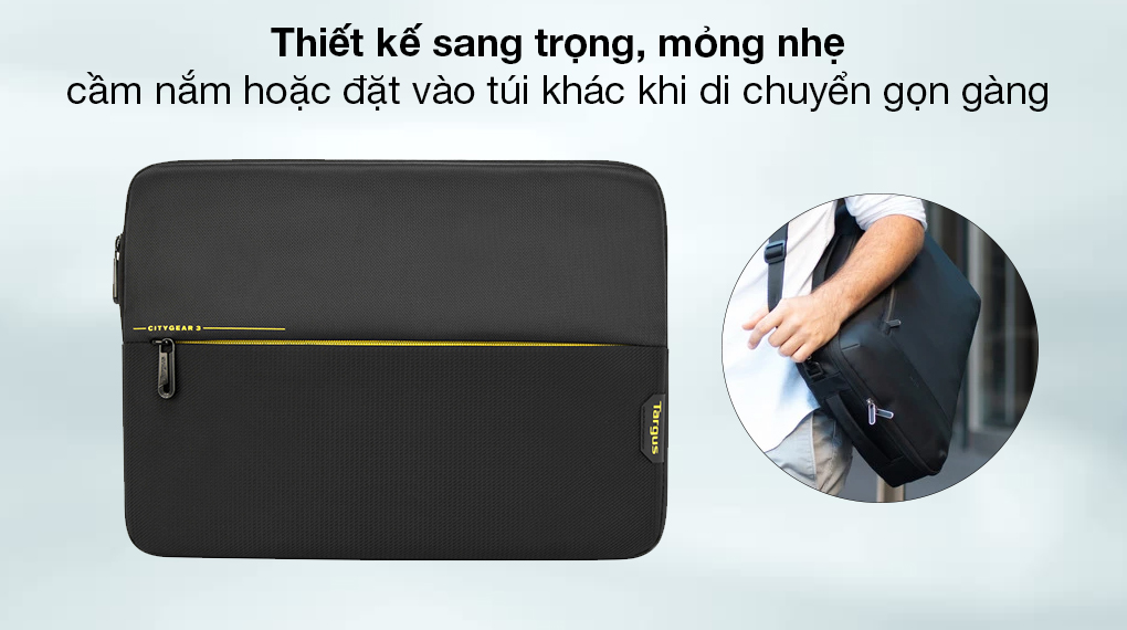 Túi chống Sốc laptop, máy tính bảng Targus City Gear, hàng chính hãng