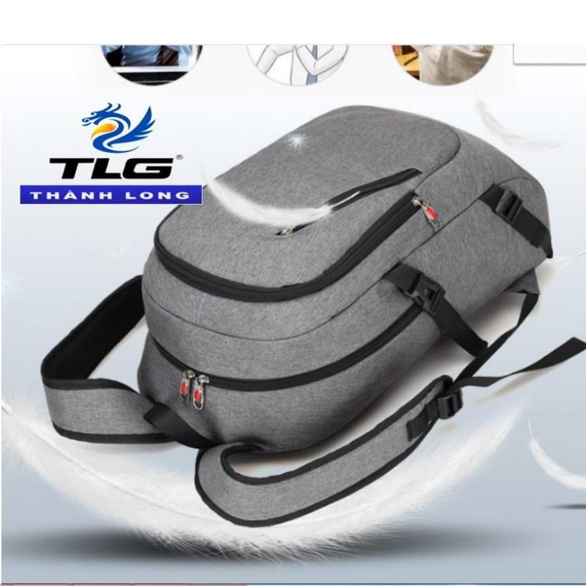Nhập mã LONGTLG giảm 10% Balo thời trang kèm cổng sạc USB Đồ Da Thành Long TLG 208199