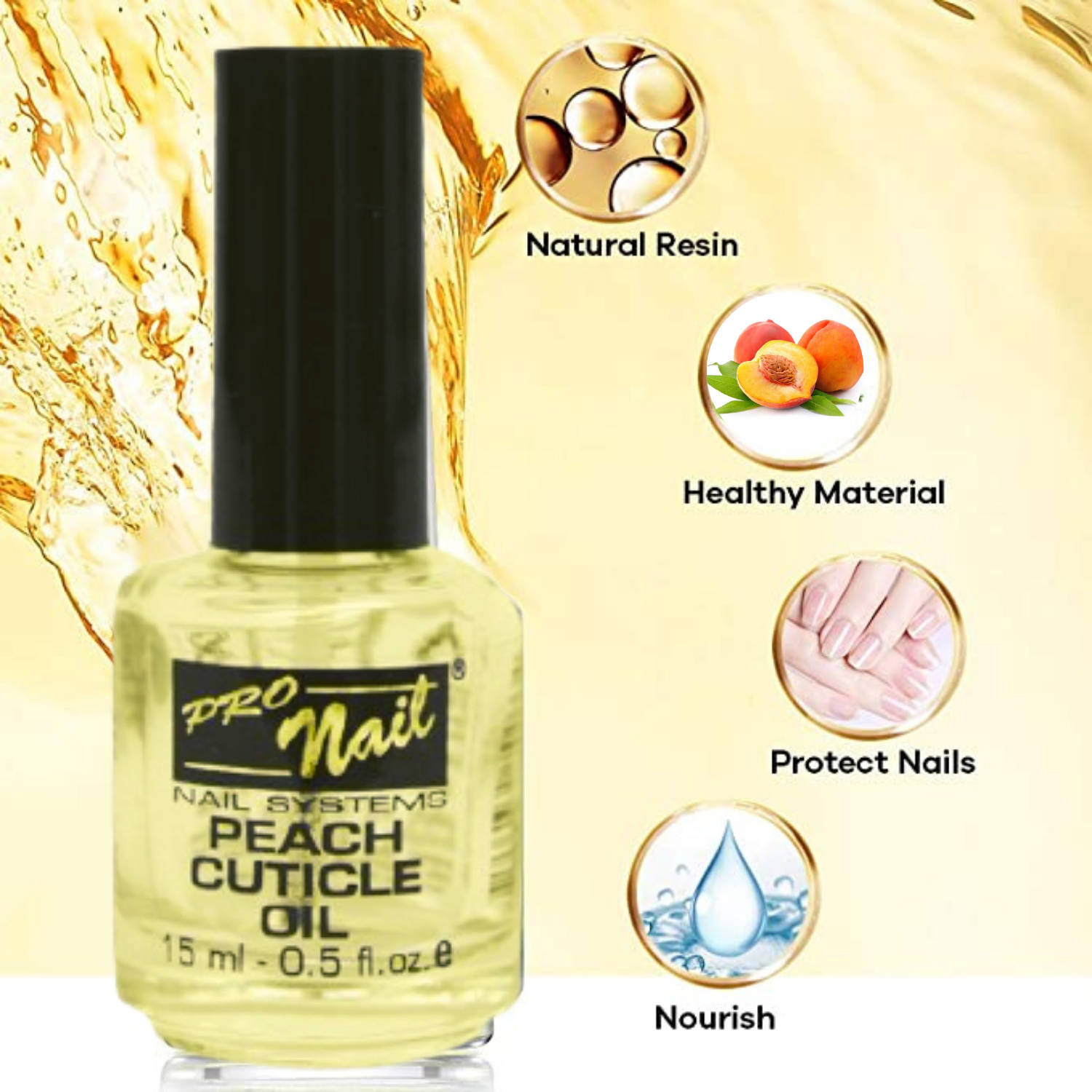 Dưỡng móng và da Pronail Peach Cuticle Oil 15 ml