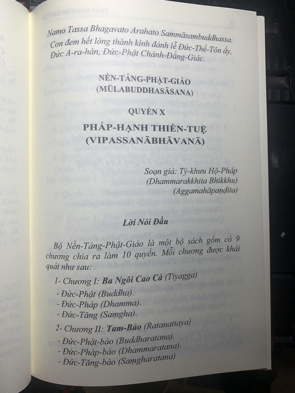 Pháp - Hành Thiền - Tuệ  (Nền tảng Phật giáo quyển X)