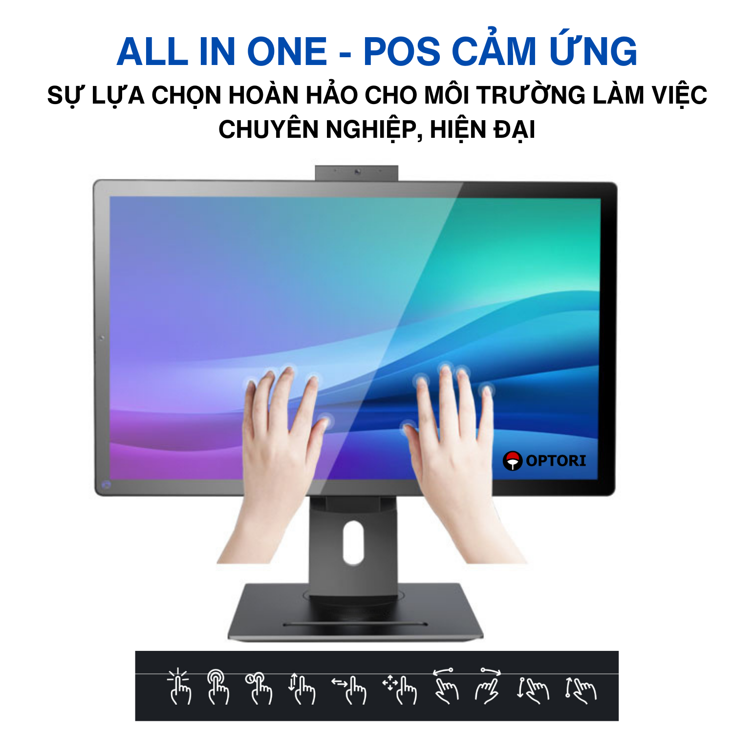 Máy tính All In One cảm ứng GT40 – POS cảm ứng GT40- Máy tính cảm ứng Intel 24 inch (Hàng chính hãng)