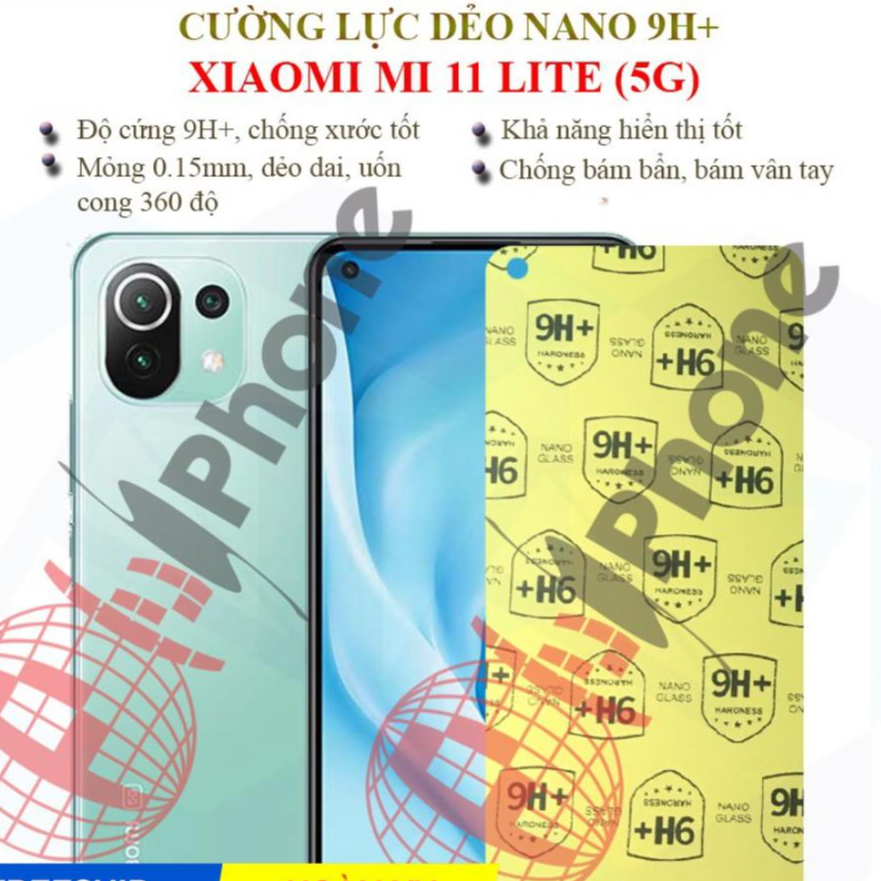 Dán cường lực dẻo nano dành cho Xiaomi Mi 11 lite (5G)