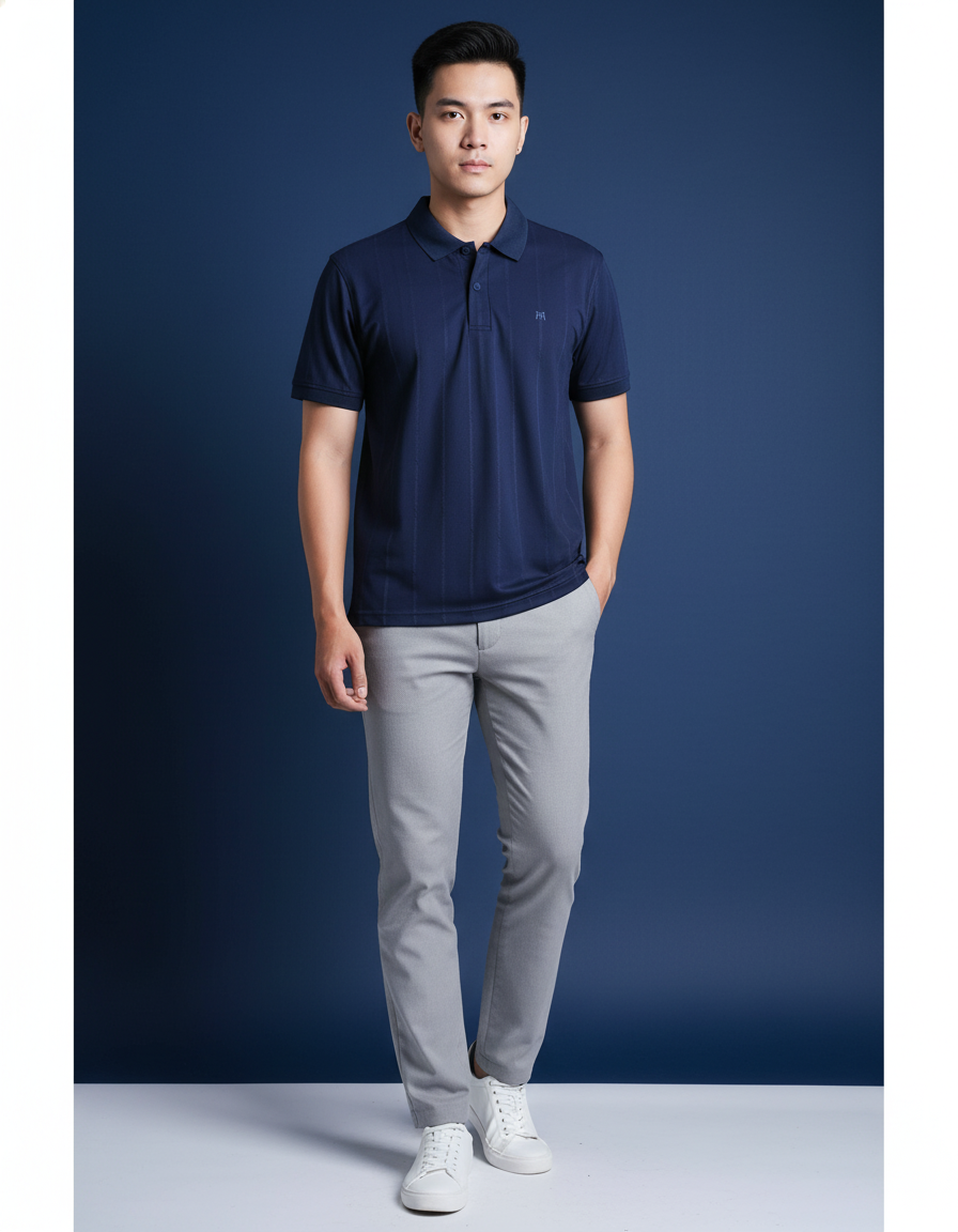 Áo thun nam Polo Khatoco(size L_3XL)