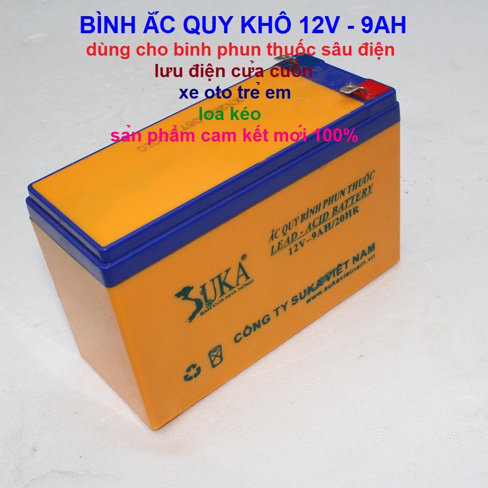 bình ắc quy khô 12v 9a -loại tốt