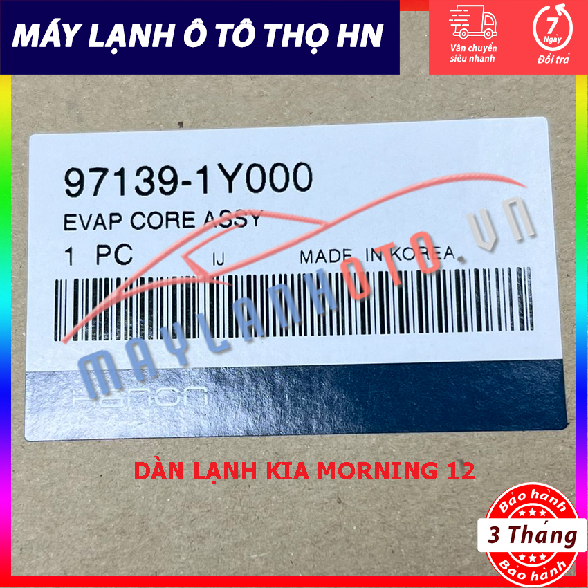 Dàn lạnh Kia Morning 2012 2013 2014 2015 2016 2017 2018 Hàng xịn Hàn Quốc 12 13 14 15 16 17 18