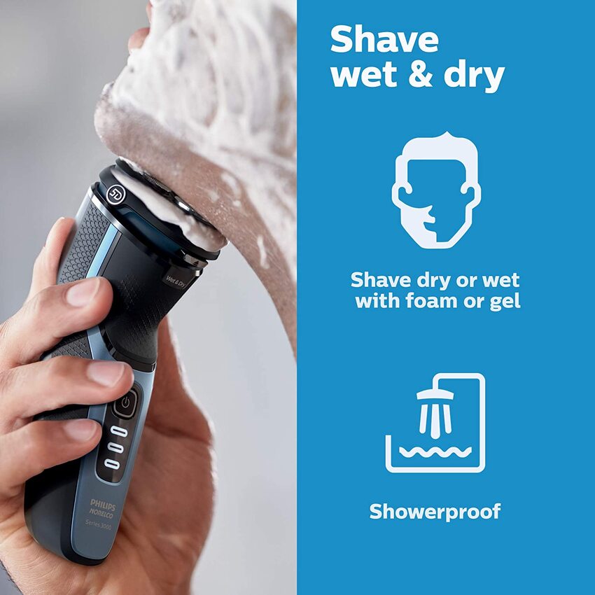 Máy cạo râu khô và ướt 5D Pivot & Flex Heads Philips Norelco S3212, Series 3000