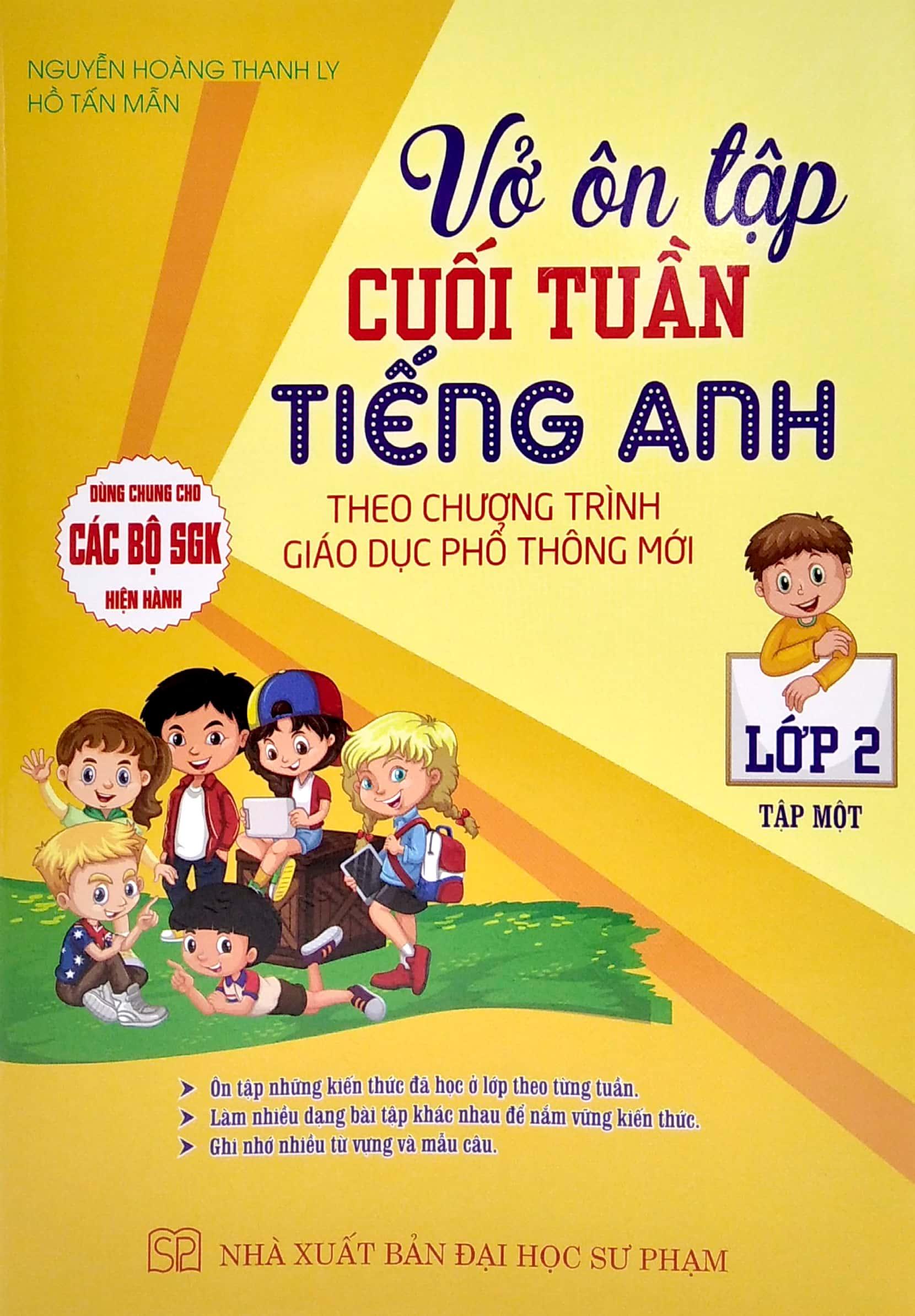Dùng Chung Cho Các Bộ SGK Hiện Hành - Vở Ôn Tập Cuối Tuần Tiếng Anh Lớp 2 - Tập 1