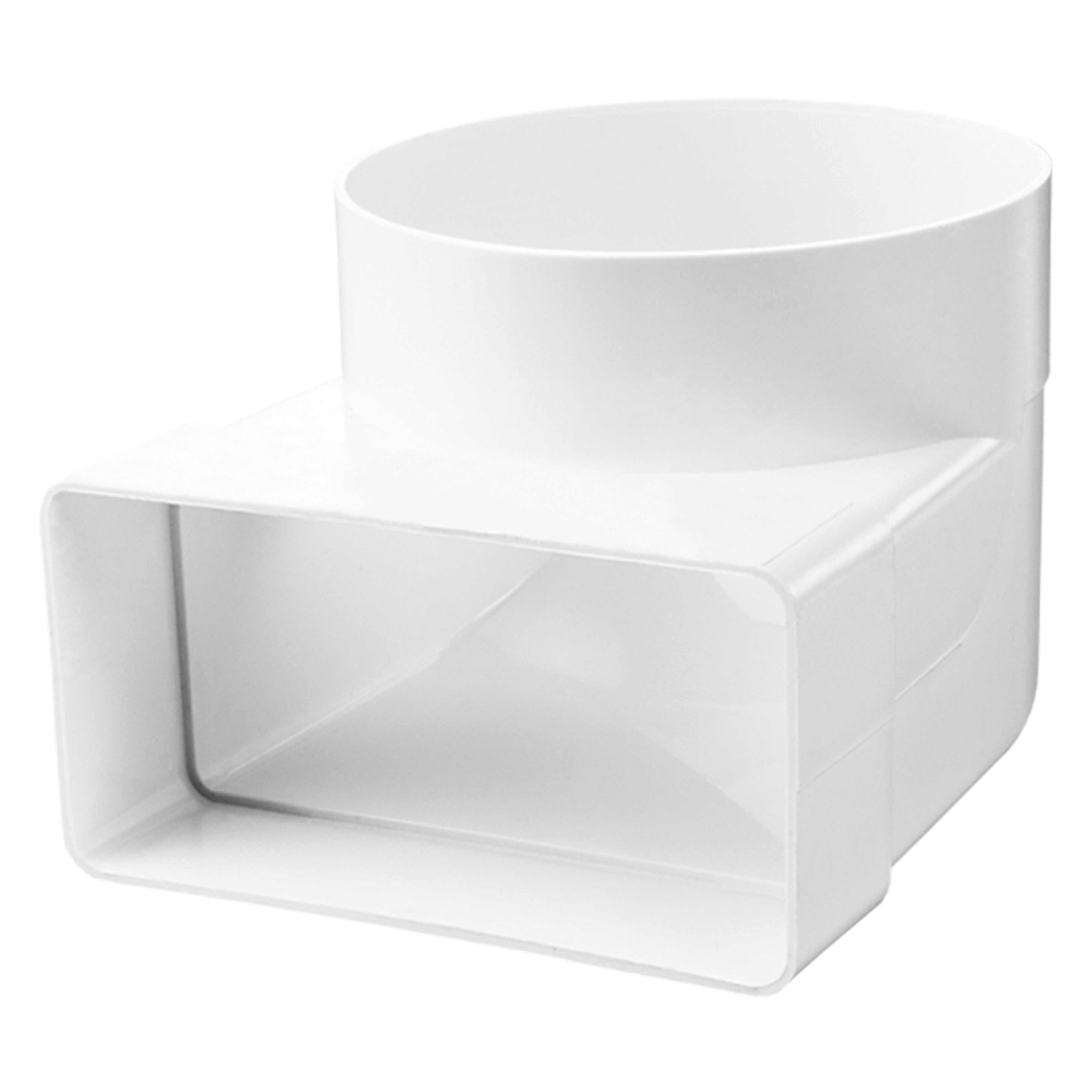 Nối ống nhựa 90 độ chữ nhật - tròn - US-90 150/204x60 - Hàng Nhập Khẩu