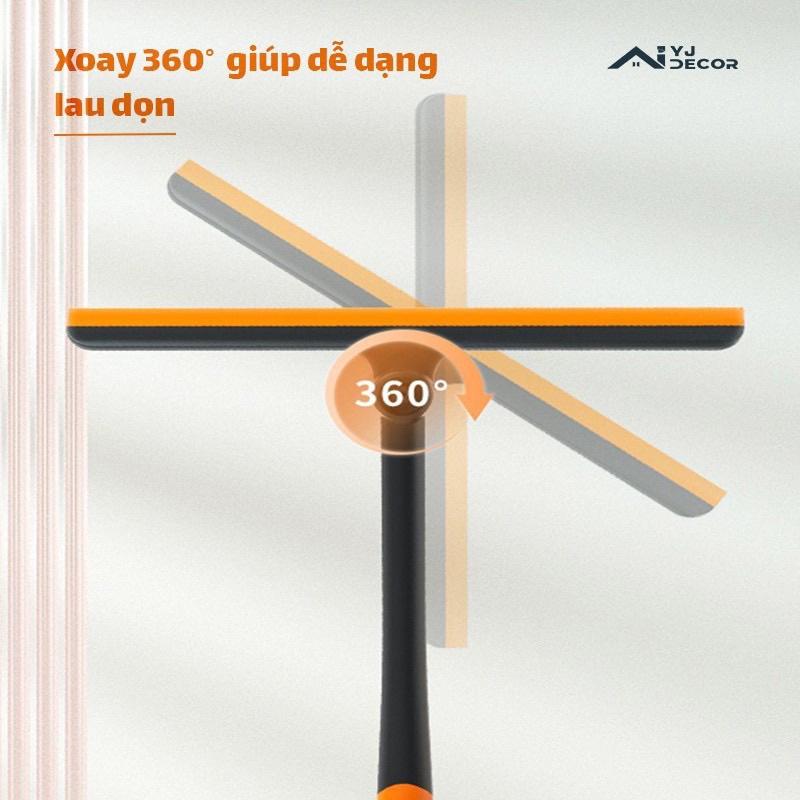 Cây lau kính thông minh đa năng 3 in 1, chổi lau kính gạt nước Cao Cấp