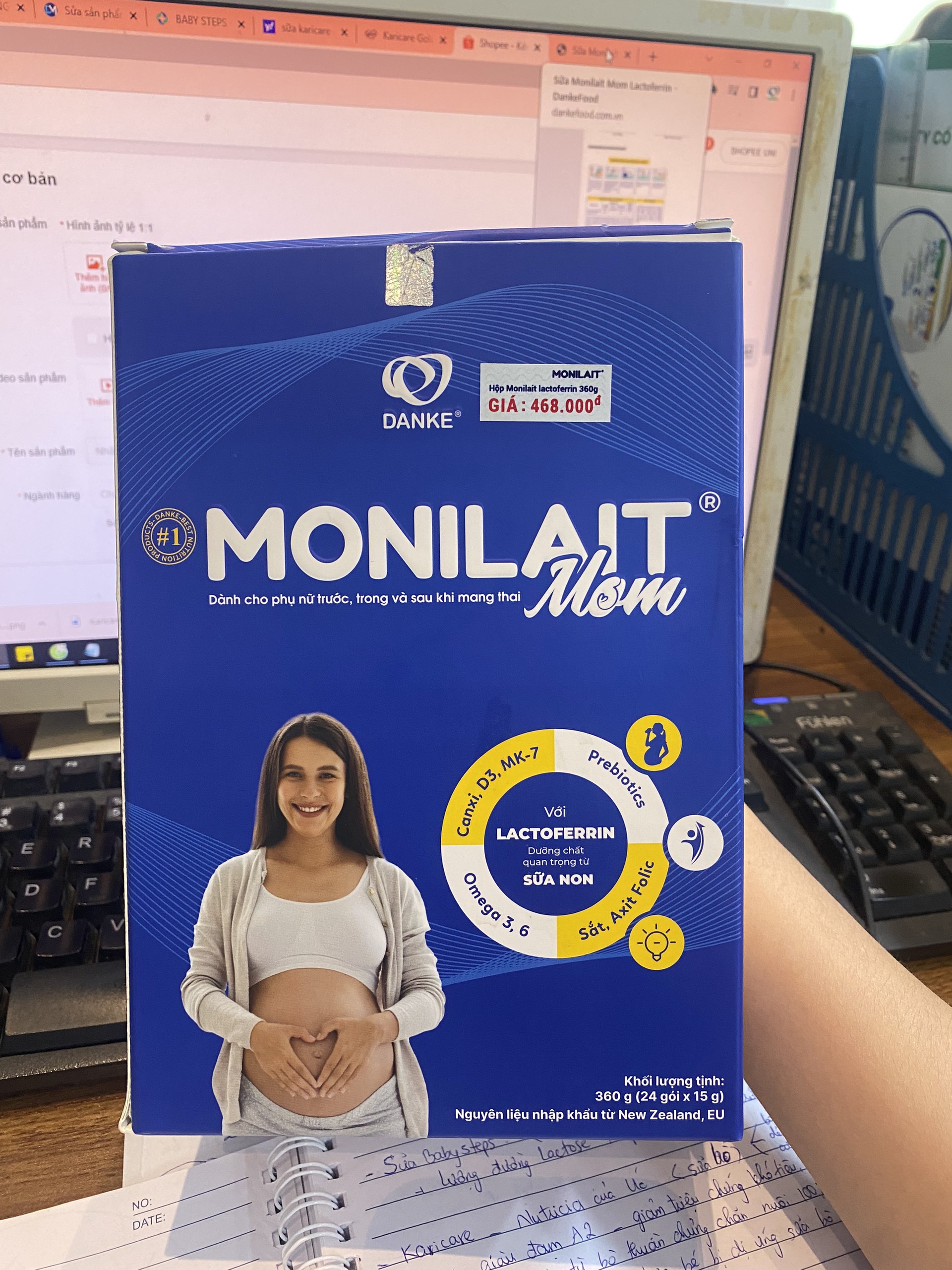 Monilait Mom ( Hộp 24 gói )