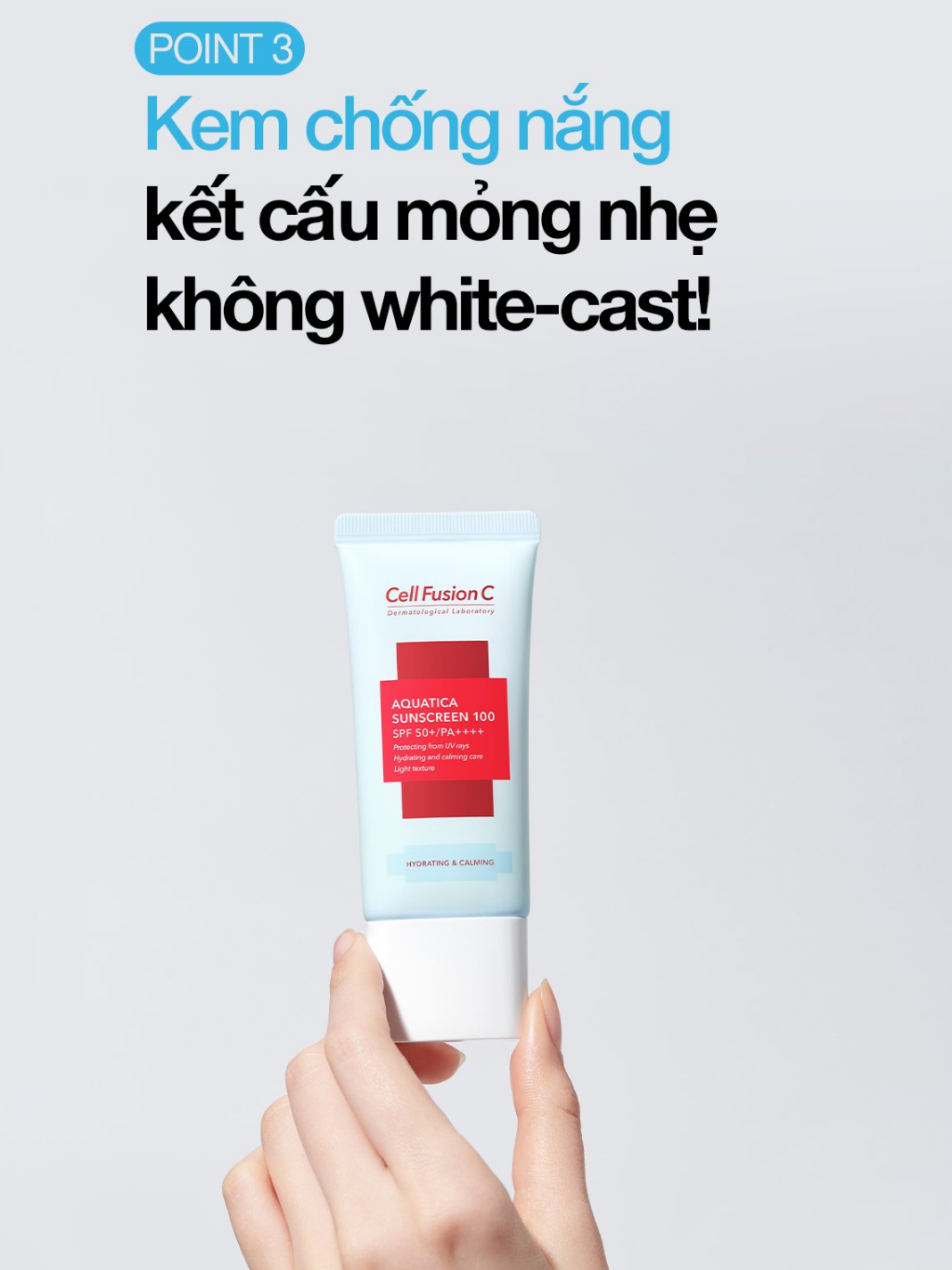KEM CHỐNG NẮNG CẤP ẨM DỊU DA CELL FUSION C AQUATICA SUNSCREEN 100 SPF 50+/PA++++ 35ML