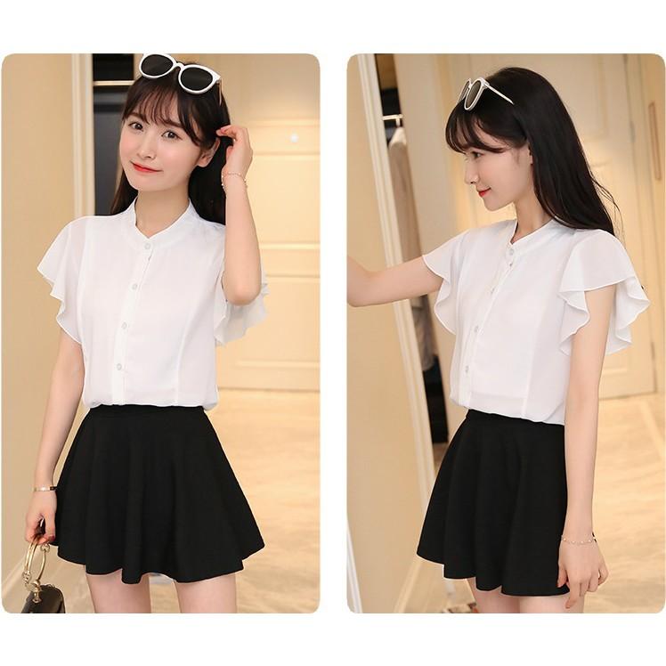 Hàng nhập sơ mi nữ cổ trụ SM19