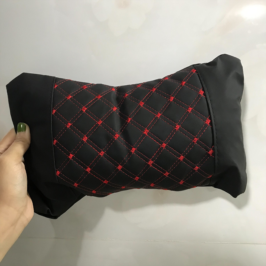 Gối Tựa Đầu Ô Tô Cao Cấp Chất Liệu Da Thoáng Khí, Chống Đau Mỏi Cổ Vai Gáy