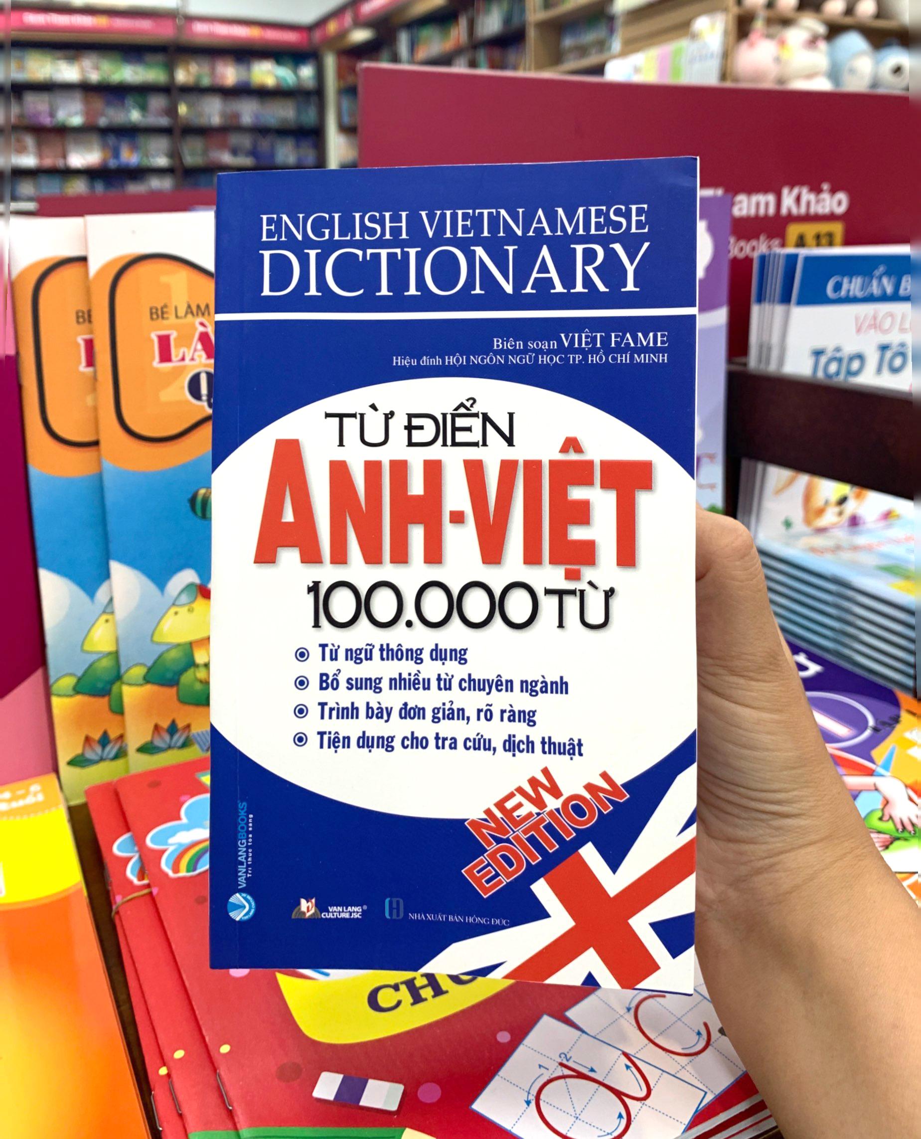 Từ Điển Anh - Việt 100.000 Từ