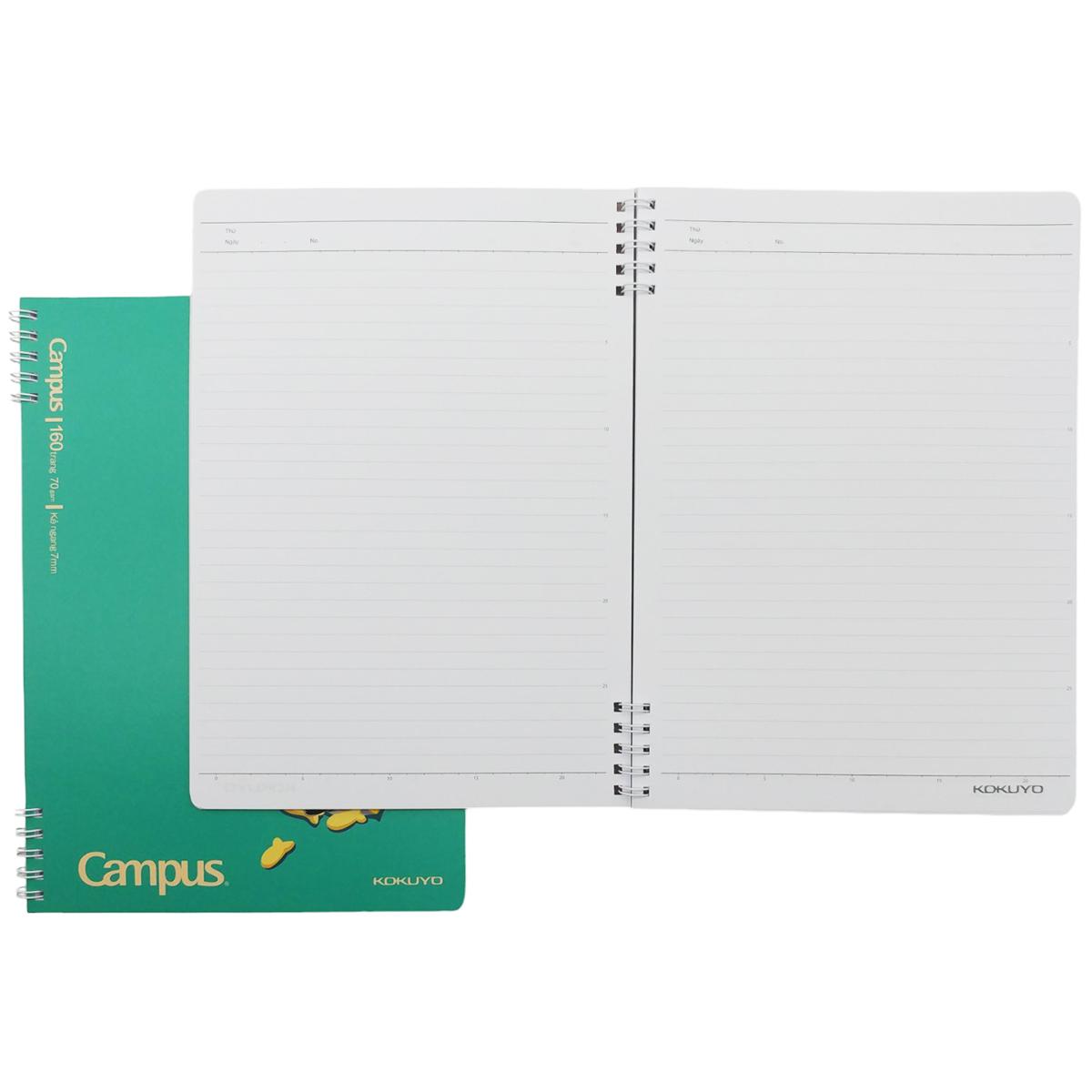 Sổ Lò Xo Cat's Daily Life B5 - Kẻ Ngang - 160 Trang 70gsm - Campus RN-B5L160CAT-01 - Màu Đỏ