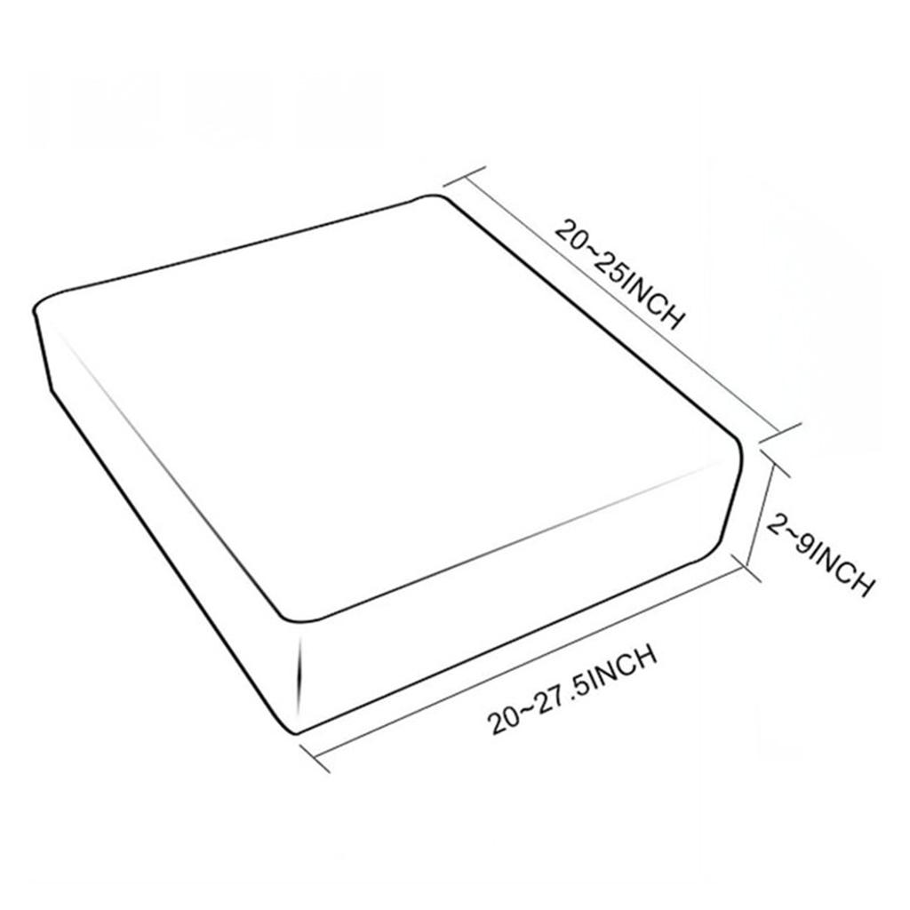 2pcs PU Seat Cushion Slip Furniture for Sofa Couch Gray