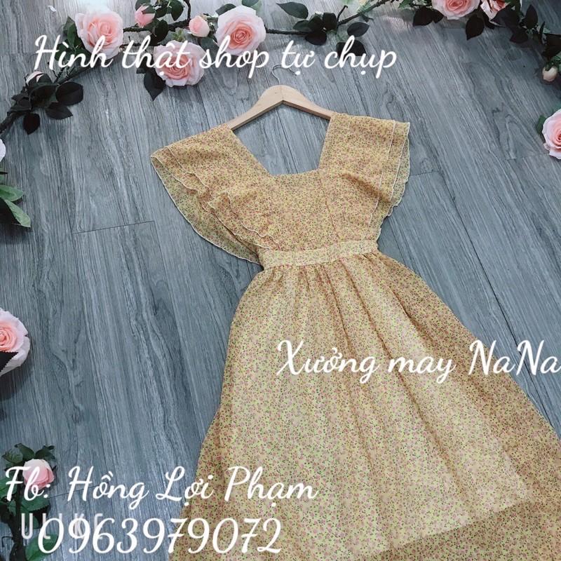 Đầm cánh tiên hoa nhí 2 tầng cánh tiên (
