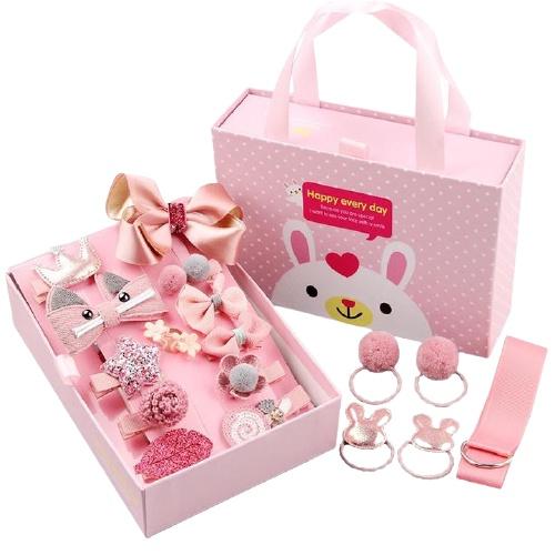 Hộp kẹp tóc 18 chi tiết cho cho bé gái siêu xinh.