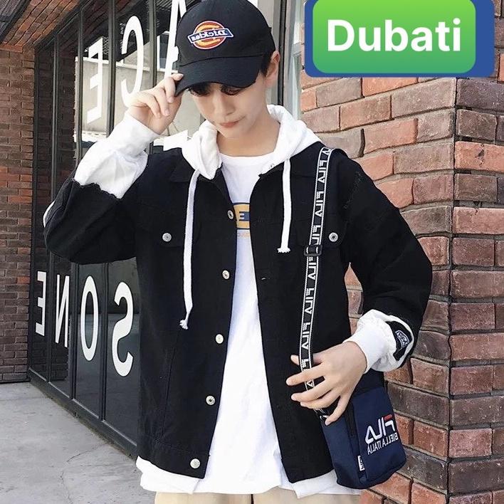 ÁO KHOÁC JEAN UNISEX NAM NỮ CHẤT BÒ PHỐI NÓN NỈ PHONG CÁCH TRẺ TRUNG NĂNG ĐỘNG CAO CẤP- DUBATI FASHION