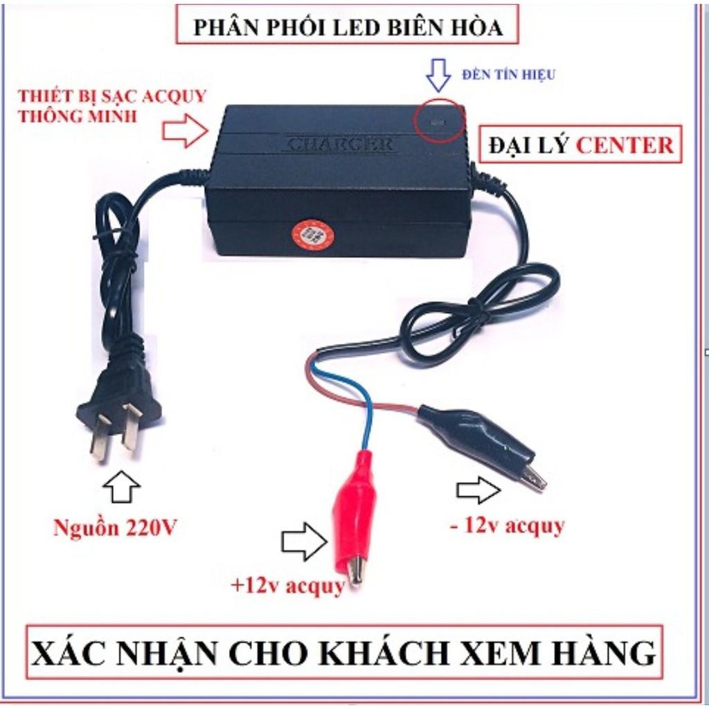 Sạc ắc quy 12v thông minh tự ngắt khi đầy 2A - 50A loại tốt hàng cao cấp