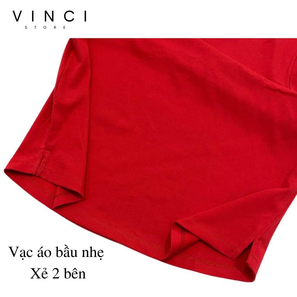 Áo Phông Cotton Cá Sấu Logo Thêu Vnxk