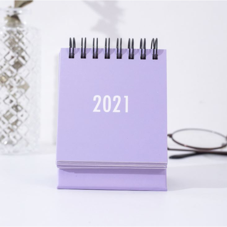 Lịch 2021 Simple Style ( Kèm Sticker Tròn Đánh Dấu Marker)