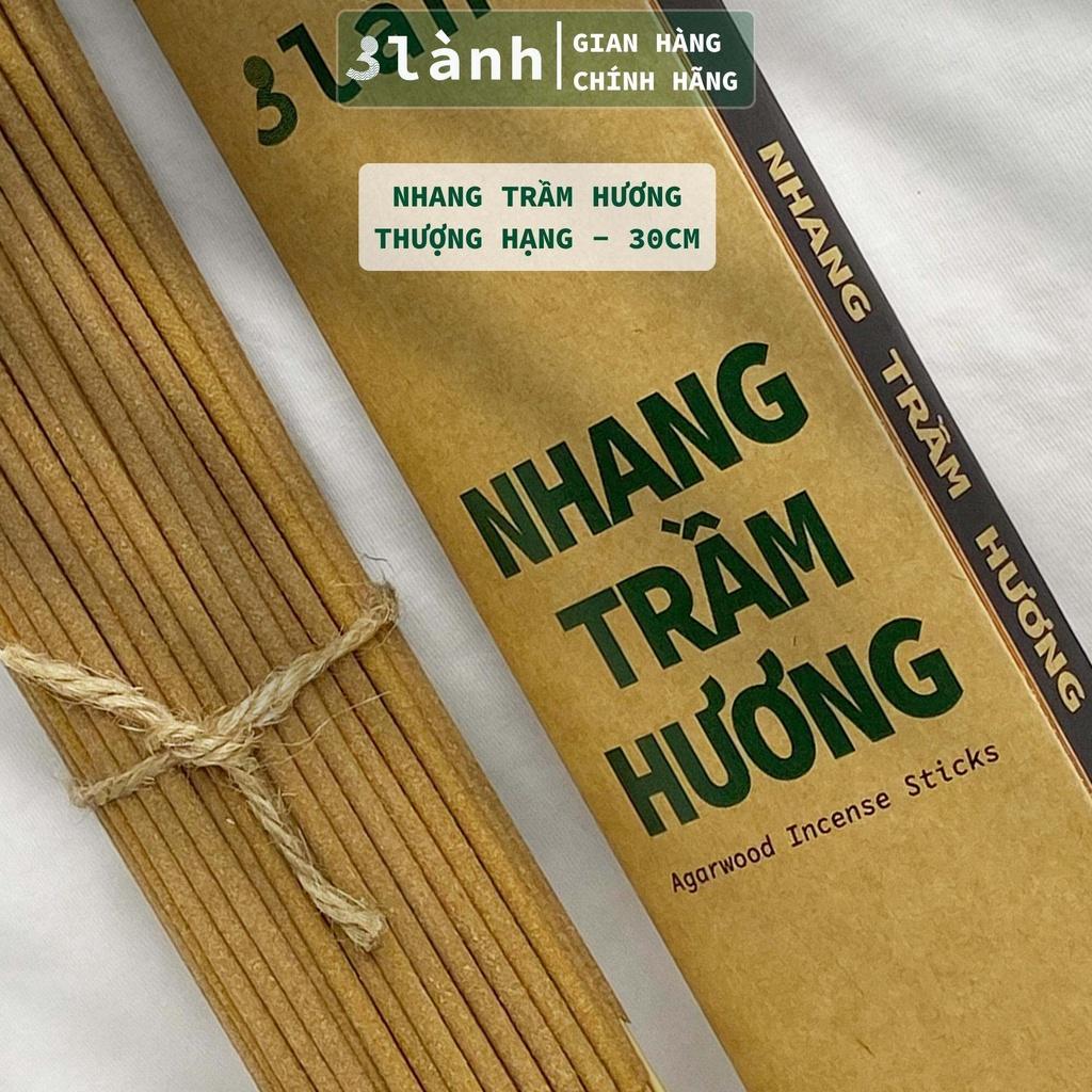 Nhang Trầm Hương Loại Thượng Hạng 30-40cm, 0.5-1kg 3 Lành Tự Nhiên 100% &gt;15 Năm Trầm Thờ Cúng Thư Giãn Tài Lộc